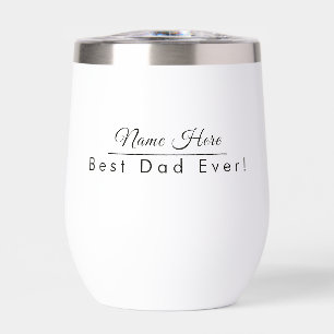 Personalized Name Best Dad Ever Elegant