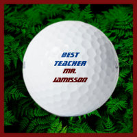 Personalized Name, Best Teacher, Blue and Burgundy