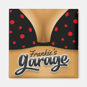 Personalized NAME Bikini Babe Girl Man Cave Garage Magnet