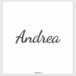 Personalized Name Birthday Wedding Bridesmaid 2023<br><div class="desc">Simple and cool name sticker in black and white background. You can change the name,  and change the colours too!</div>