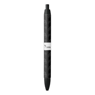 Personalized name black bicycles ink pen