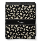 Personalized name black dominos