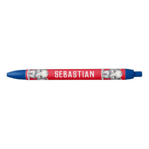 Personalized name black ink pen