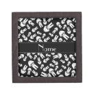 Personalized name black karate pattern