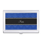 Personalized name Blue damask