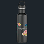 Personalized Name, Boho Flower watercolor painting 710 Ml Water Bottle<br><div class="desc">"Introducing our Personalized Name, Boho Flower Watercolor Painting Stainless Steel Water Bottle – a fusion of artistic flair and practicality, designed for those who appreciate both style and sustainability. This chic water bottle is more than just a hydration accessory; it's a personalized expression of your unique style. Adorned with a...</div>