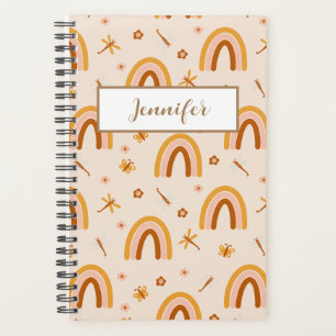 Personalized Name Boho Rainbow Planner
