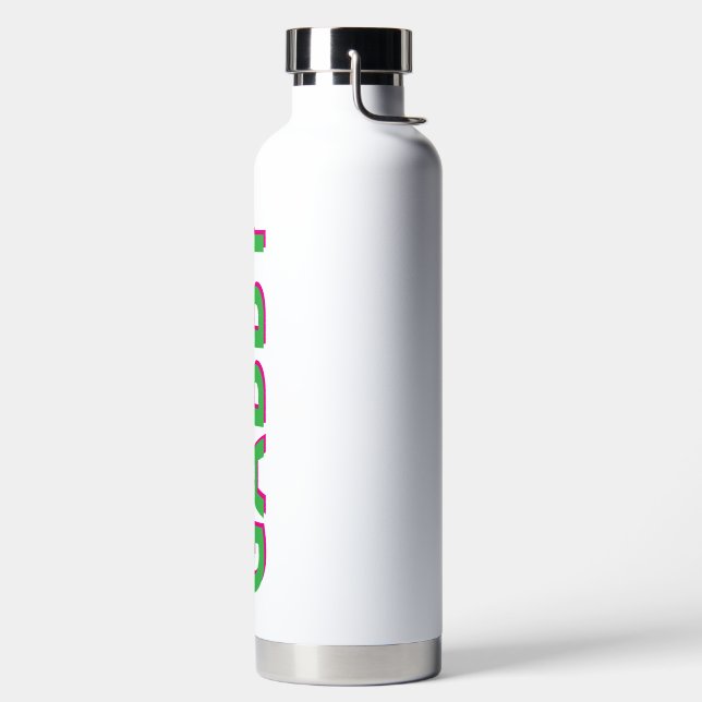 Personalized Name bottle - Custom Skinny birthday  (Left)