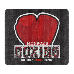 Personalized NAME Boxer Boxing Glove Prize Fighter Cutting Board