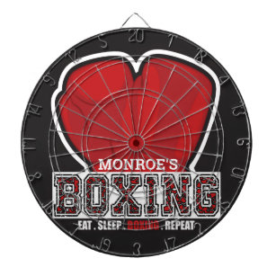 Personalized NAME Boxer Boxing Glove Prize Fighter Dartboard