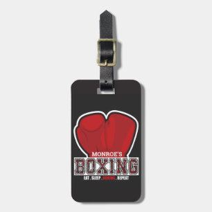 Personalized NAME Boxer Boxing Glove Prize Fighter Luggage Tag