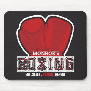Personalized NAME Boxer Boxing Glove Prize Fighter Mouse Pad