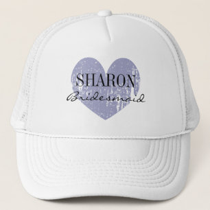 Personalized name bridesmaid hat for bride's crew