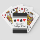 Personalized name bridge playing cards