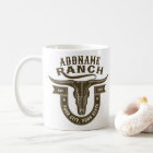 Personalized NAME Bull Steer Skull Western Ranch