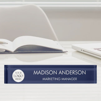 Personalized Name Business Logo Modern Template Nameplate