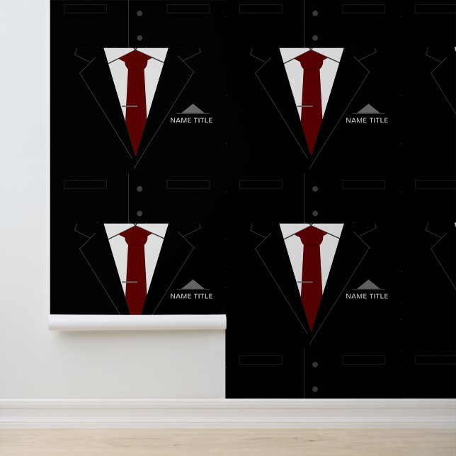 Personalized Name Business Suit and Tie Funny Wallpaper (Application)