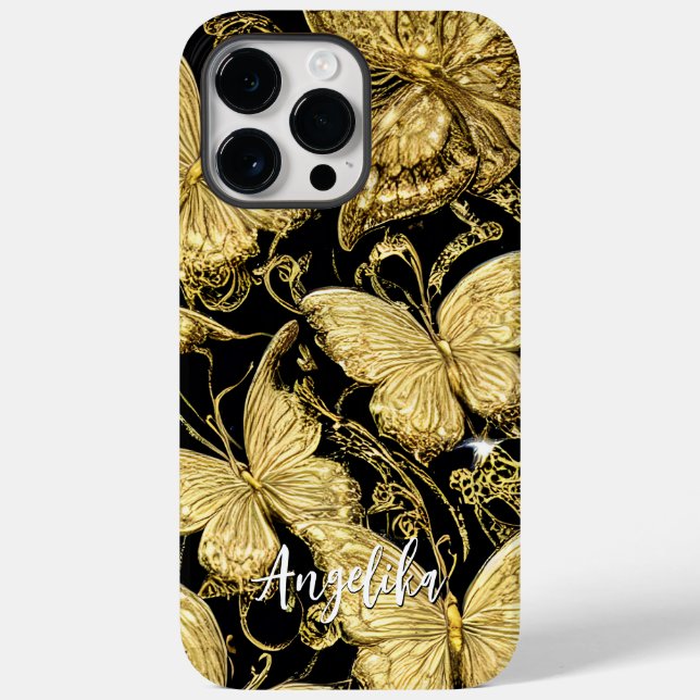 Personalized Name Butterfly Case-Mate iPhone Case (Back)