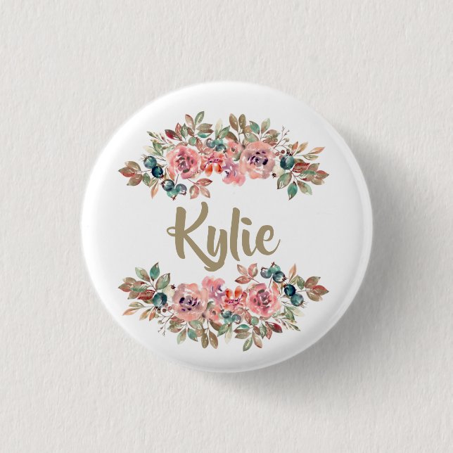 Personalized Name Button | Custom Gifts for Her (Front)