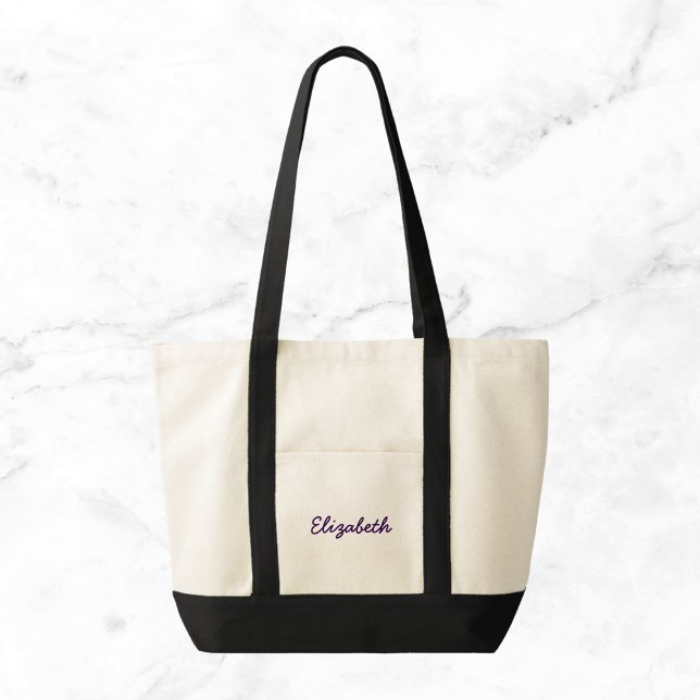 Personalized Name Canvas Tote Bag (Creator Uploaded)