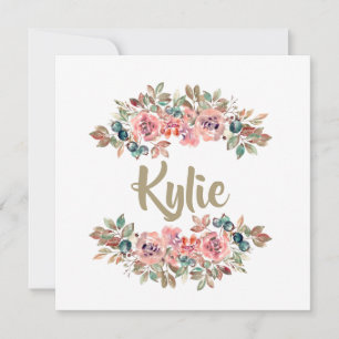 Personalized Name Card   Custom Gifts for Her