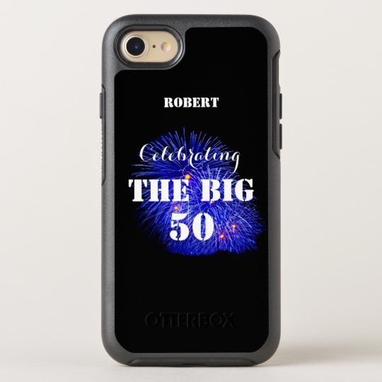 Personalized Name Celebrating THE BIG 50 - OtterBox Symmetry iPhone 8/7 Case