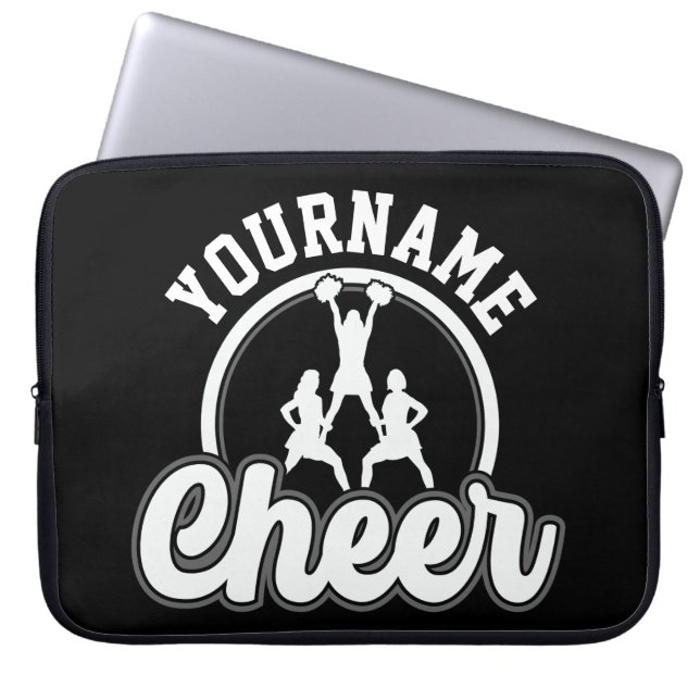 Personalized NAME Cheer Team Varsity Cheerleader Laptop Sleeve (Front)