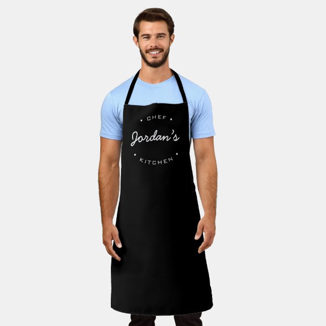 Personalized Name Chef's kitchen Apron (Worn)