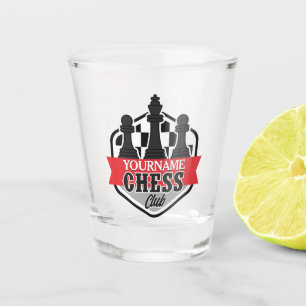 Personalized NAME Chess Player Club Checkmate Shot Glass
