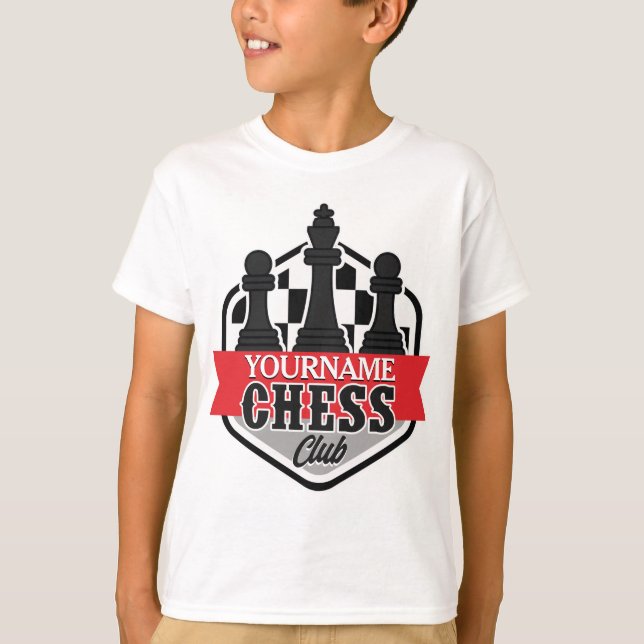 Personalized NAME Chess Player Club Checkmate  T-Shirt (Front)