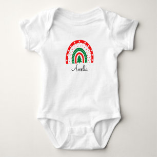 Personalized Name Christmas T-Shirt Baby Bodysuit