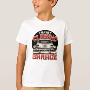 Personalized NAME Classic Car Garage Custom Shop T-Shirt