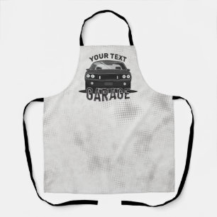 Personalized NAME Classic Muscle Car Garage Retro Apron