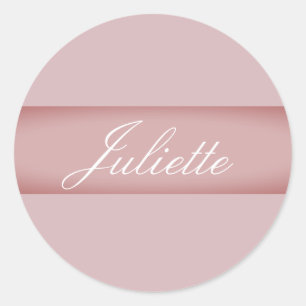 Personalized Name Classic Round Sticker