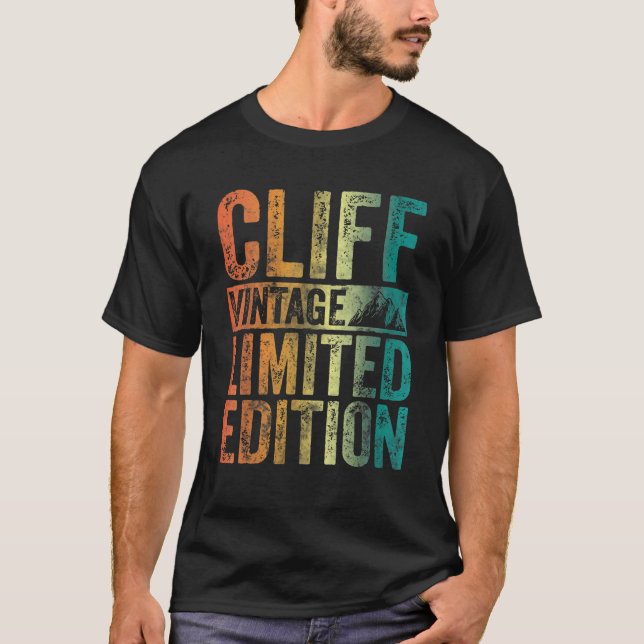 Personalized Name Cliff Vintage Limited Edition T-Shirt (Front)