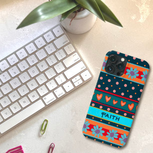 Personalized Name Colourful Floral Fun iPhone 13 Pro Max Case