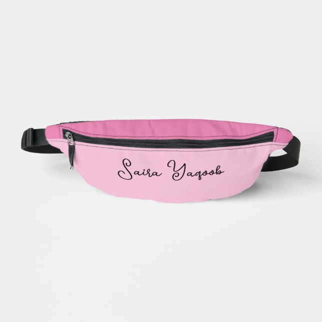  personalized Name colourful pink purple Fanny Pack (Front)