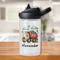 Personalized Name Construction Vehicles Baby Boy
