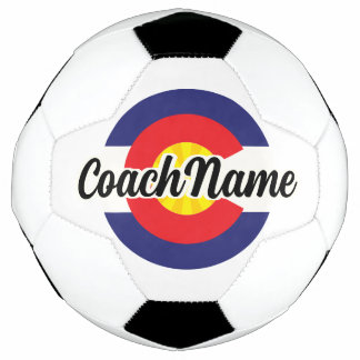 Personalized Name Cool Colorado Design Soccer Ball