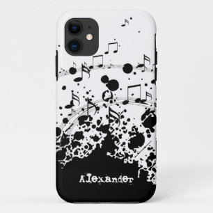 personalized name cool music explosion iPhone 11 case