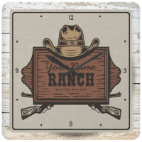 Personalized NAME Cowboy Guns Western Ranch Sign