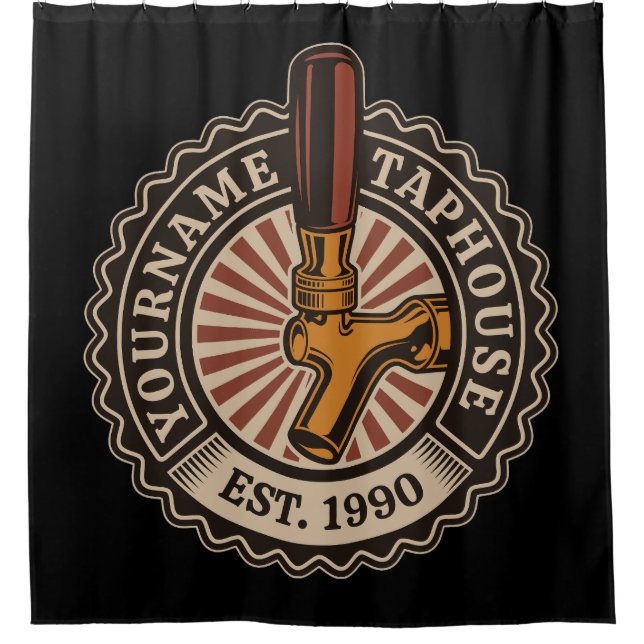 Personalized NAME Craft Beer Taphouse Brewery Bar (Front)