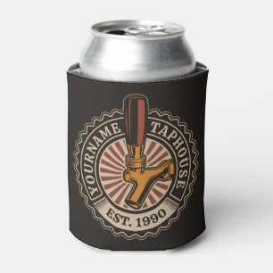 Personalized NAME Craft Beer Taphouse Brewery Bar Can Cooler
