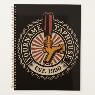 Personalized NAME Craft Beer Taphouse Brewery Bar Planner