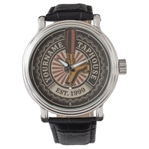 Personalized NAME Craft Beer Taphouse Brewery Bar  Watch