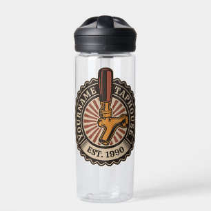 Personalized NAME Craft Beer Taphouse Brewery Bar Water Bottle