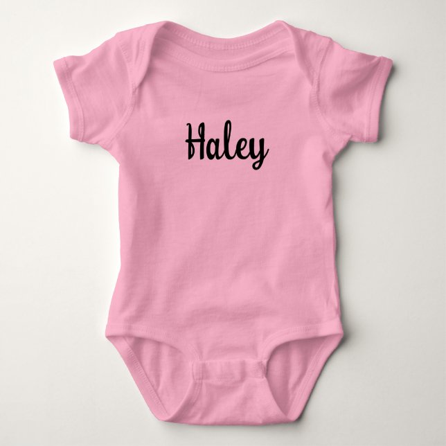 Personalized Name - Create Your Own Baby Bodysuit (Front)