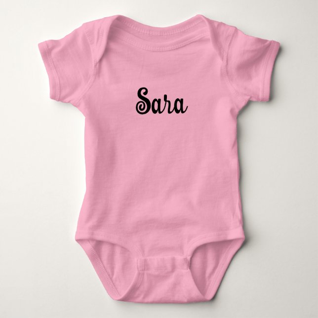 Personalized Name - Create Your Own Custom Baby Bodysuit (Front)