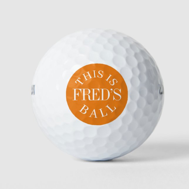 Personalized Name | Create Your Own Golf Balls (Front)