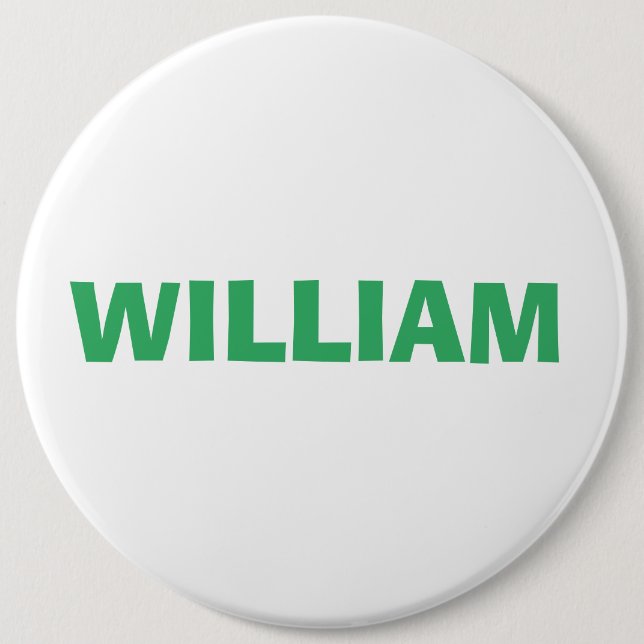 Personalized Name Custom 6 Inch Round Button (Front)